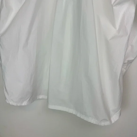 NWT Zara White Oversized Poplin Shirt Sz XS Button Down - Picture 16 of 16